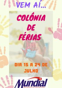 COLÔNIA DE FÉRIAS JULHO 2019