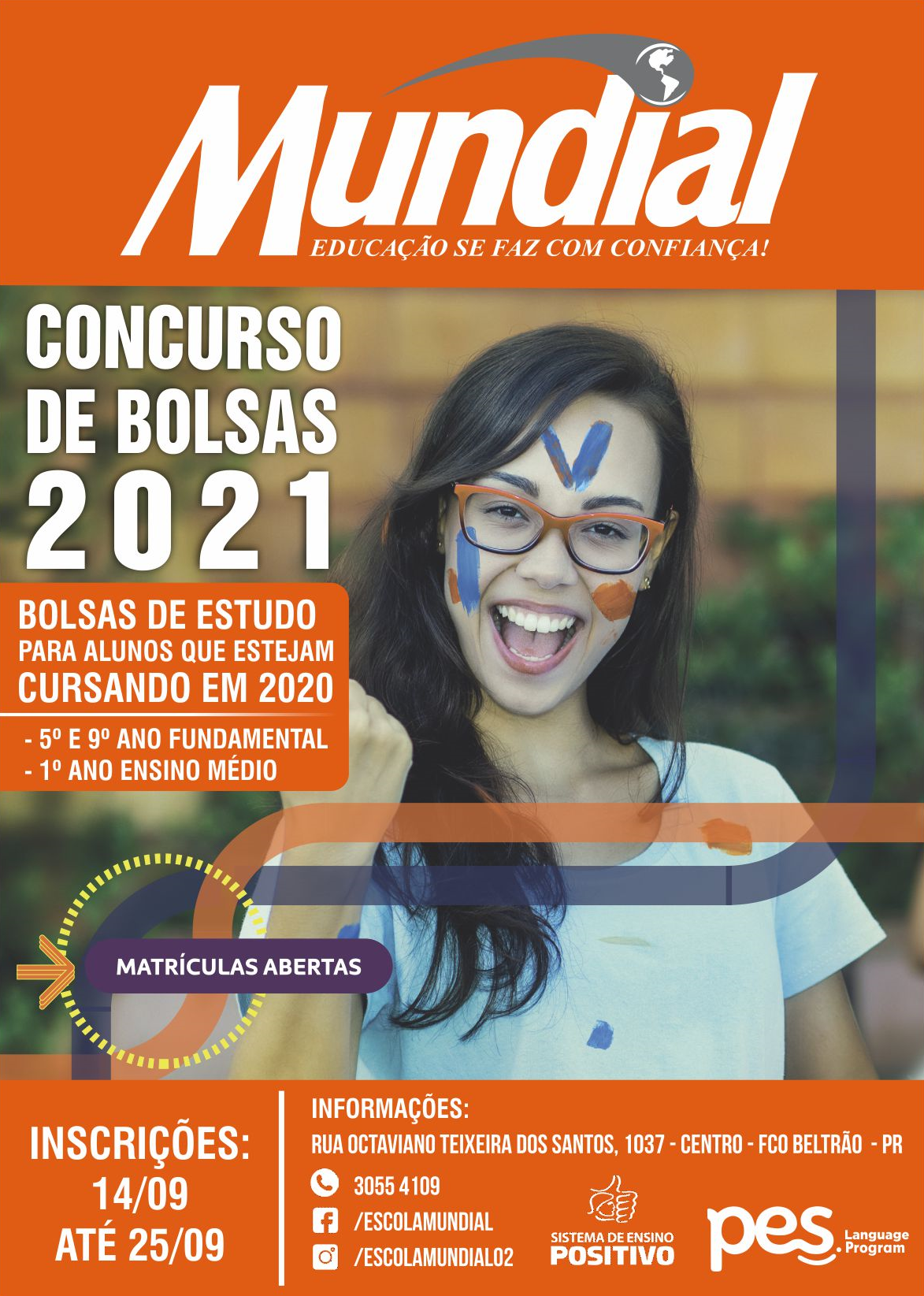 RESULTADO CONCURSO DE BOLSAS 2021 MUNDIAL!!!! - Escola Mundial